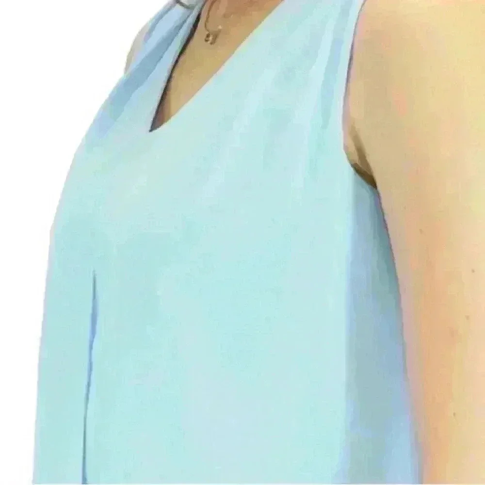Business Casual Lightweight Layer Sleeveless in Blue - Picture 3 of 4